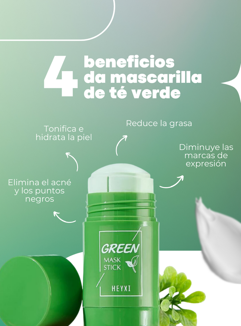 Mascarilla té verde 100% orgánico GreenMask™