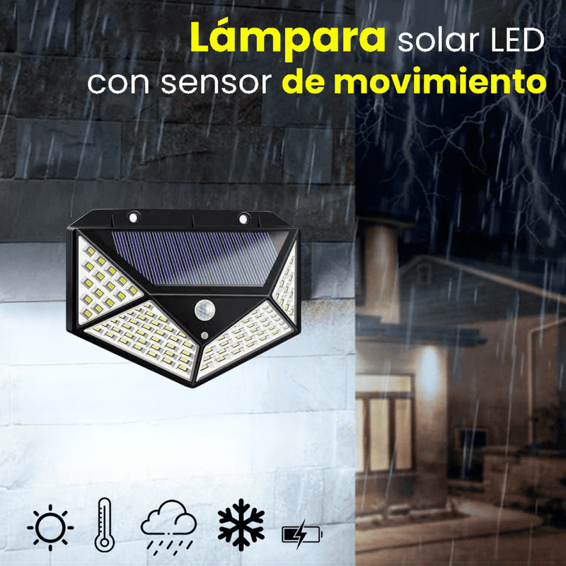 Luz Solar LED para Exteriores con Sensor de Movimiento