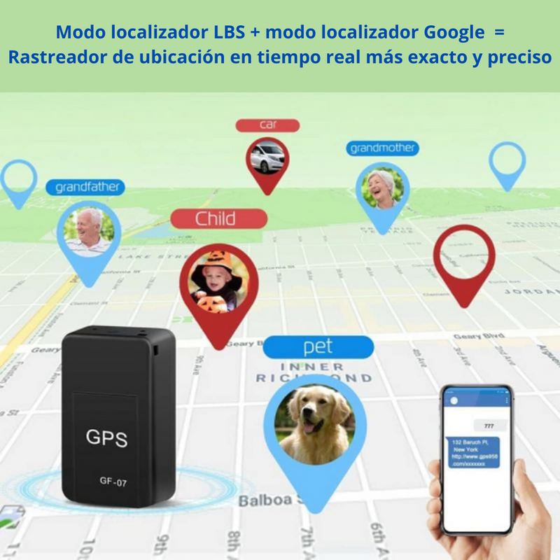 Mini GPS Satelital - Localiza y Escucha en Tiempo Real