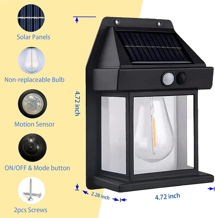 P017 - New Outdoor Solar Wall Lamp